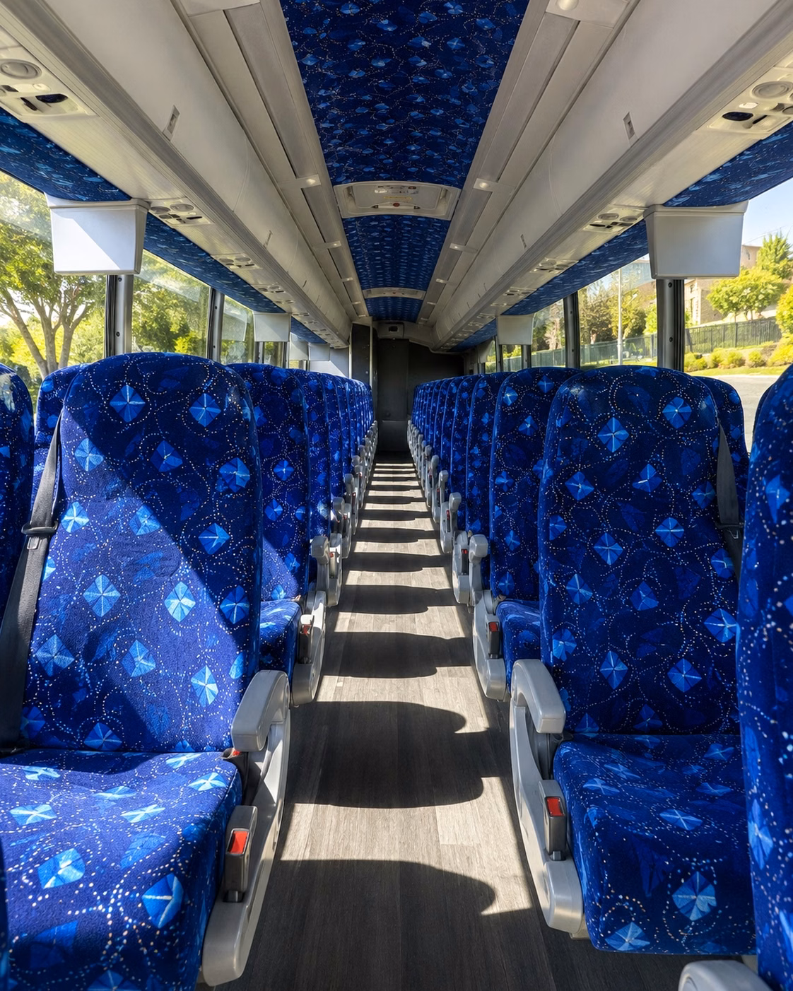 chico charter bus interior