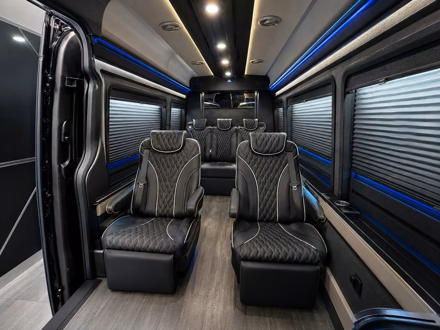 sprinter van with driver inside